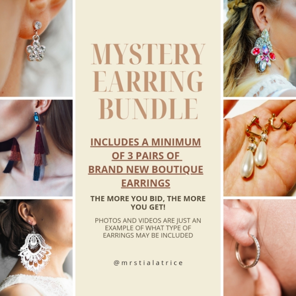 Mystery Earring Bundle! The More You Bid, The More You Get!